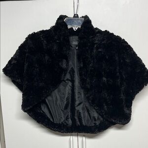 Jessica Howard Black Teddy Coat Jacket